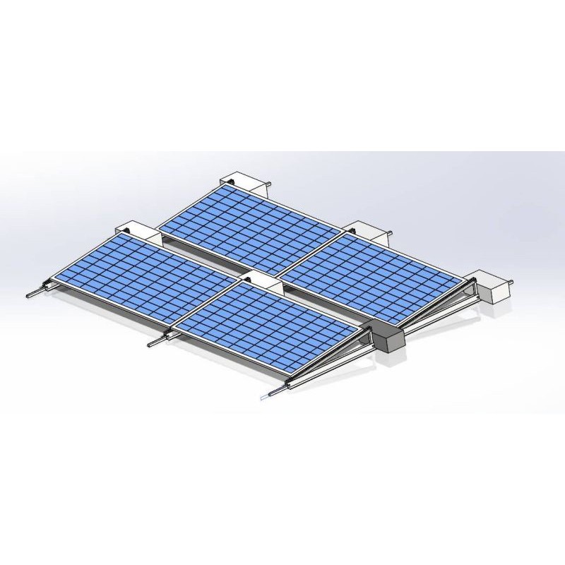 What is the best angle for flat roof solar panels?