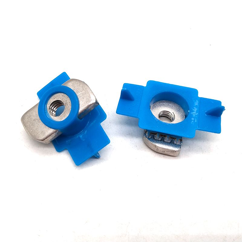 HDG Solar Fastener Channel Nut With Spring Plastic Spring Nut